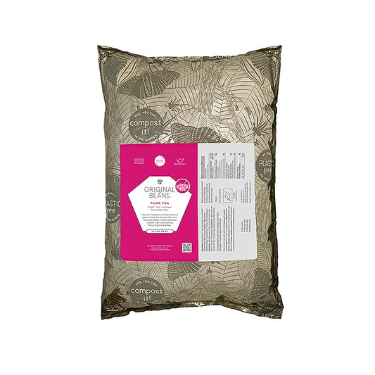 Piura Porcelana Peru, 75%, Bittere Couverture, Callets, Originele Bonen, BIO, 2 kg - hoogwaardige Peruaanse 75% pure chocolade, biologisch geproduceerd, in handige 2 kg verpakking