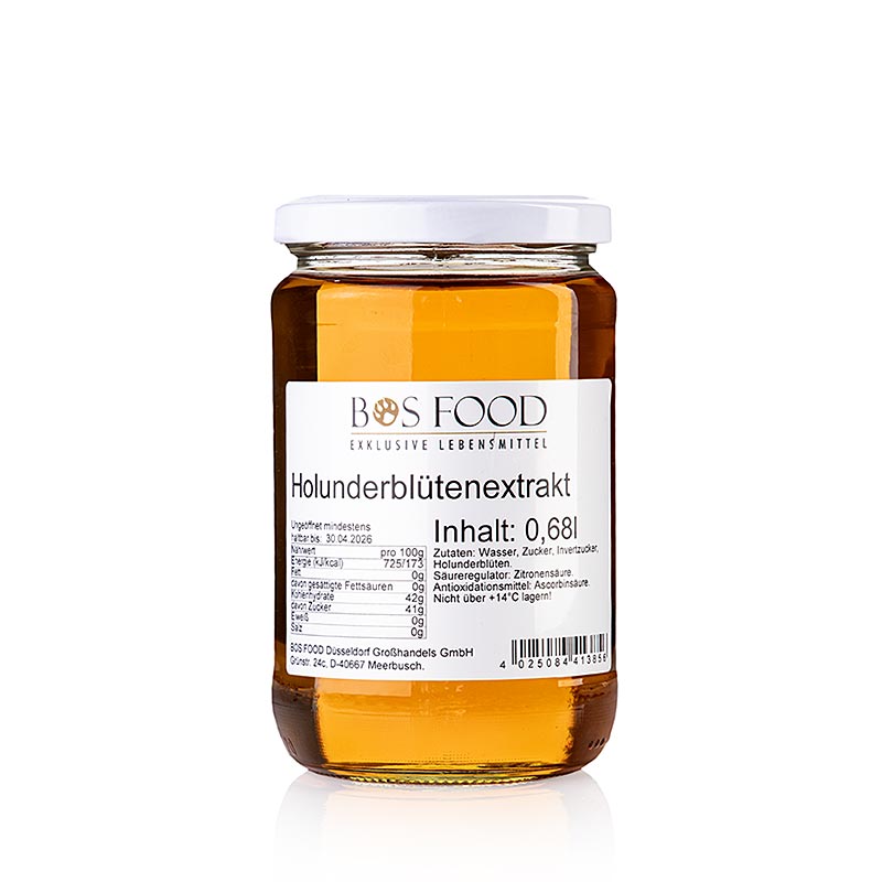 BOS FOOD vlierbloesemextract, 680 ml
