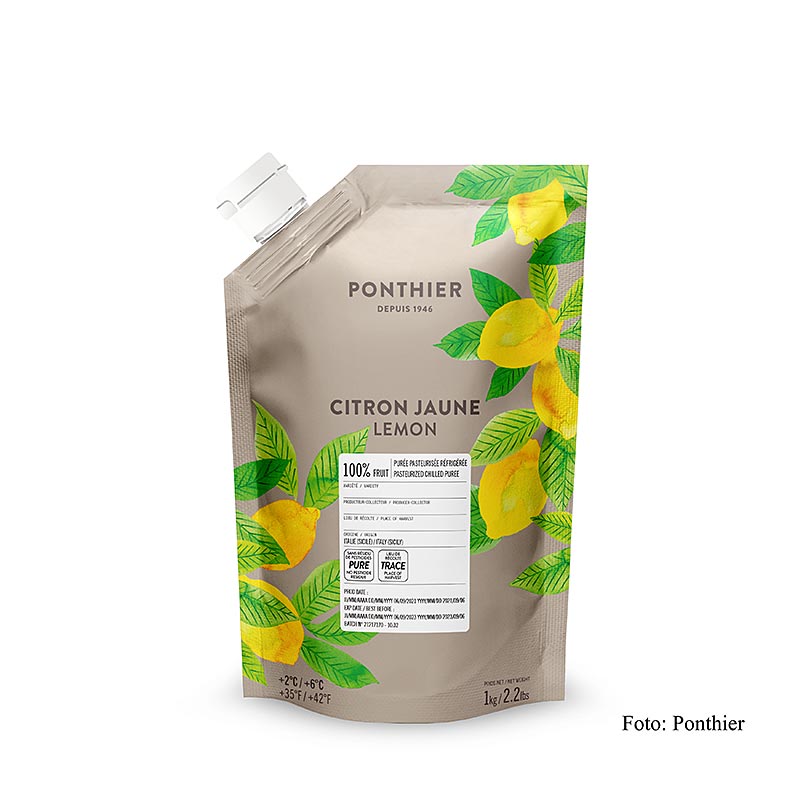 Puree - citroen, 100% fruit, 1 kg