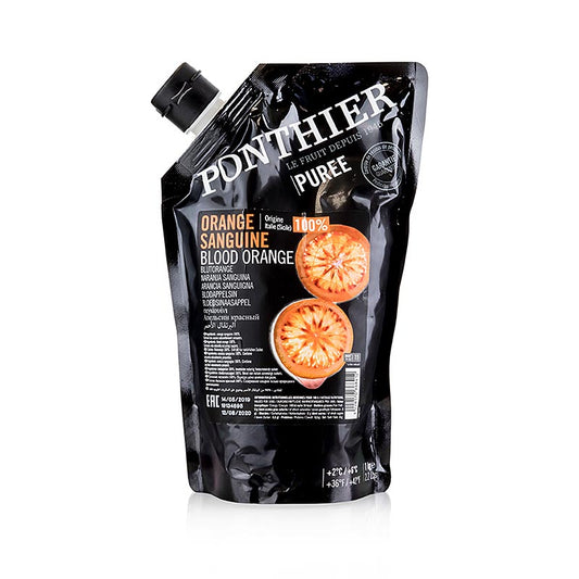 Puree van 100% bloedsinaasappel en sinaasappel sanguine in een verpakking van 1 kg