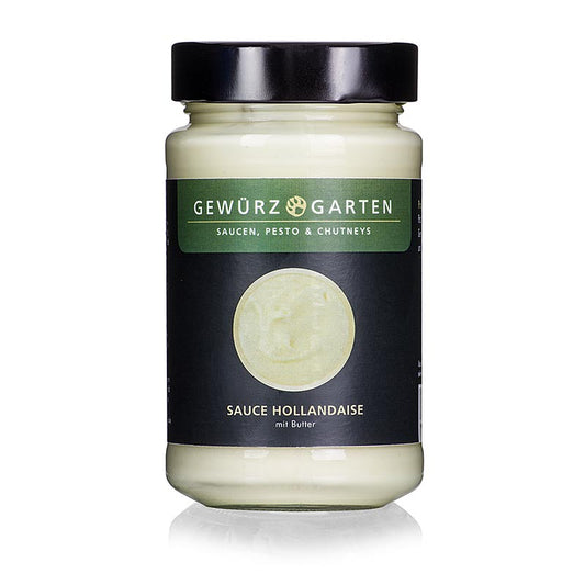 225 ml bottle of Gewürzgarten Hollandaise sauce with butter, ready to use for a delicious and creamy addition to your dishes