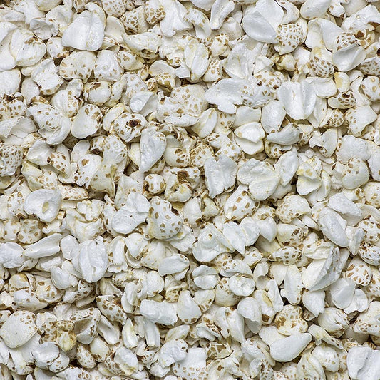 Organic 1 kg bag of popped buckwheat groats, a healthy and versatile product