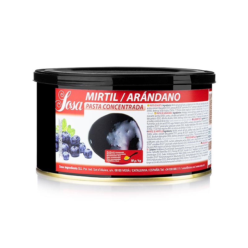 15 kg of Sosa Bosbes Paste, a high-quality and versatile product for professional and home bakers, made with succulent and flavorful berries