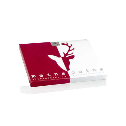 Adventskalender "Meins&Deins" Paarkalender, 48 deurtjes, met alcohol, Peters, 290 g