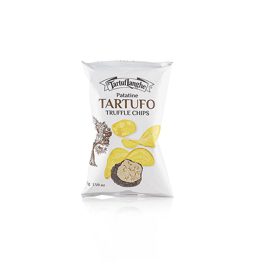 Tartuflanghe  Truffelchips, aardappelchips met zomertruffel (tuber aestivum), 45 g