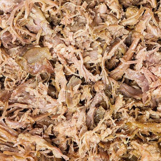 Gekonfijt eendenplukvlees van Rougie, 15 kg, perfect voor heerlijke getrokken eend gerechten