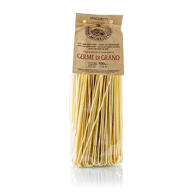 Morelli 1860 Spaghetti, Germe di Grano, met tarwekiemen, 500 g, made with high-quality wheat germ, perfect for delicious and nutritious pasta dishes