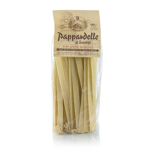 Meerlli 1860 Pappardelle, gemaakt met tarwekiemen, 500 g, heerlijke en voedzame pastasoort van hoge kwaliteit