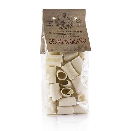 Paccheri pasta made by Morelli 1860 with wheat germ, 250g package 