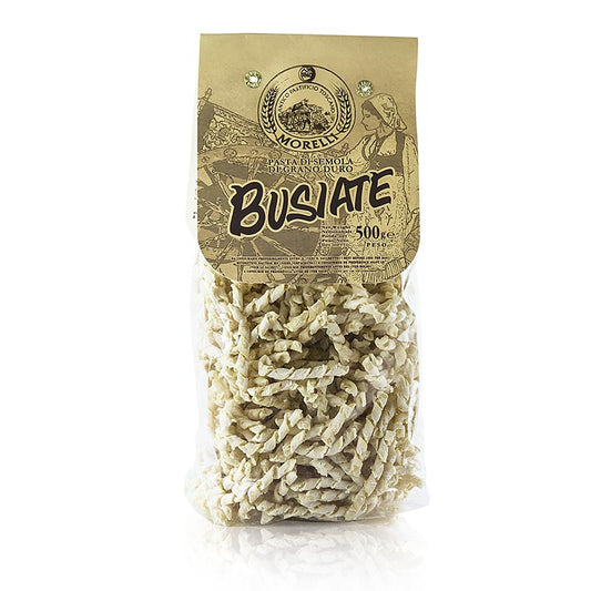 Morelli 1860 Busiate pasta, made with durum wheat germ, 500 g, traditional Italian specialty