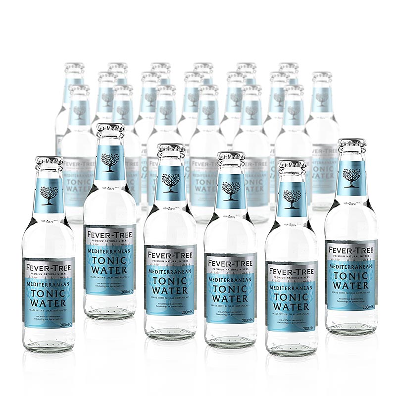 Fever Tree - Mediterranean Tonic Water, 4,8 l, 24 x 200 ml