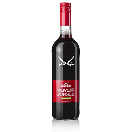 Zanzibar Winter punch, alcoholvrij, 745 ml - verfrissende en smakelijke alcoholvrije winterse drank in een fles van 745 ml