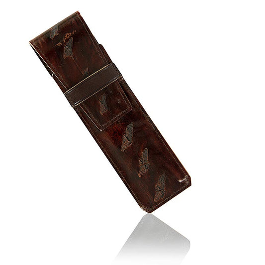 Brown steur/cowhide etui, measuring 165x45cm, 1 piece, for storing items