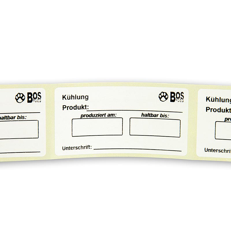 Etiketten Koeling, Aqua-Label kwaliteitslabels, 500 stuks productafbeelding met groene kleur en waterdruppelontwerp 