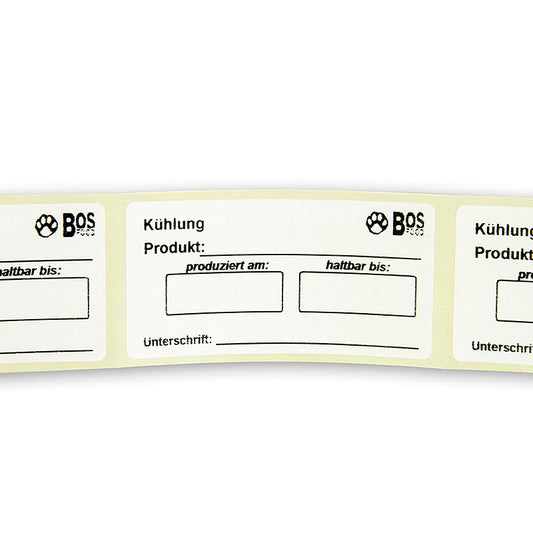 Etiketten "Koeling", diepvriesbestendig, wateroplosbaar, 500 stuks