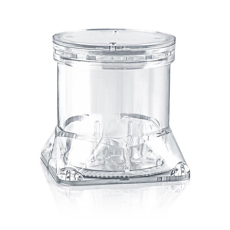 Tuber-Pack® truffelcontainer, Ø 7 x 7cm H, transparant, met vlies, 1 st