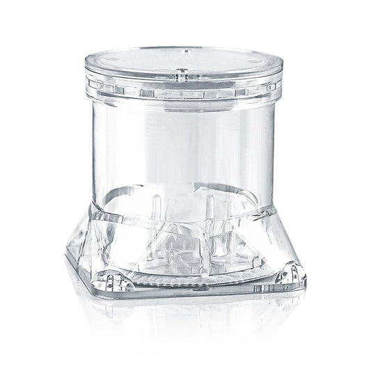 Tuber-Pack® truffelcontainer, Ø 7 x 7cm H, transparant, met vlies, 1 st