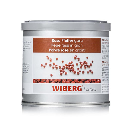 Dried whole Wiberg pink peppercorns, weighing 160 grams, perfect for seasoning