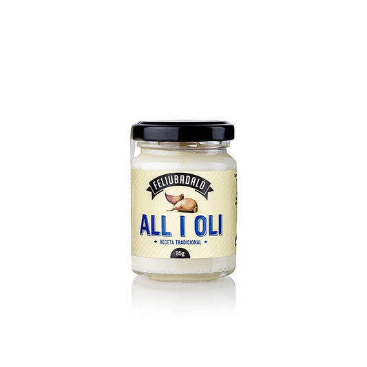 Allioli - knoflookcrème, met plantaardige olie, Feliubadalo, 95 g