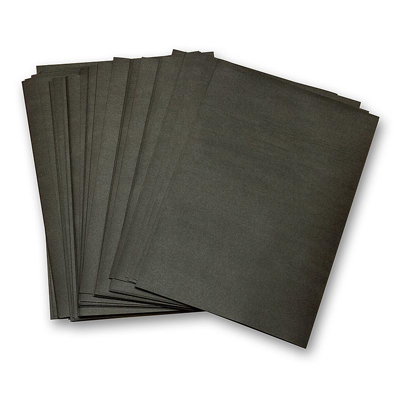 Inpakpapier, vetbestendig, op maat gesneden, zwart, 19x28 cm, 1.000 stuks