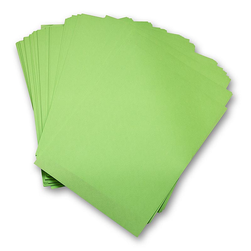 Inpakpapier, vetbestendig, op maat gesneden, groen, 28x38 cm, 1.000 stuks