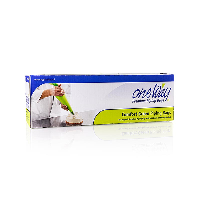 Disposable One Way Comfort Green Spuitzak, 53x28cm, 24l, 100 st for easy and hygienic piping of food