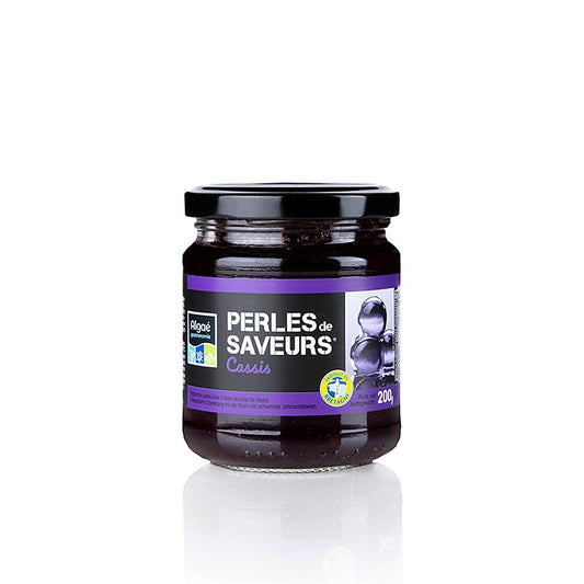 Fruitkaviaar "Cassis", parelgrootte 5 mm, bolletjes, Les Perles, 200 g