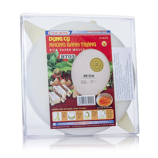 Vinh Truong Rijstpapierbak (houder) for 10 vellen, convenient and durable
