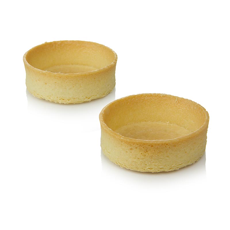 Desserttaartjes - Filigrano, rond, ø 5,3 cm, H 1,7 cm, kruimeldeeg, 144 stuks
