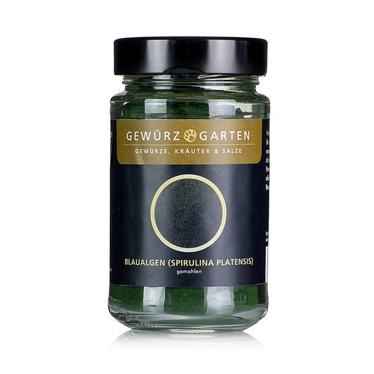 Spice Garden's 120g ground Spirulina platensis, a nutrient-rich blue-green algae