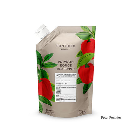 Puree - rode paprika's, 100% groenten, ongezoet, 1 kg