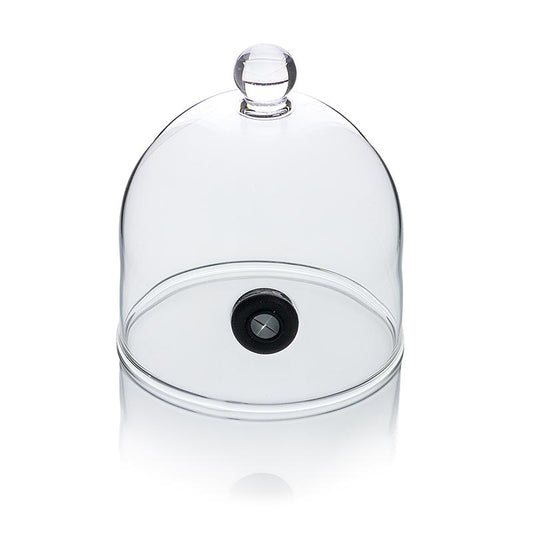 Rookglasstolp Rubi met ventiel, Ø 9cm, voor Super-Aladin-Profi, 1 st - a high-quality glass dome with valve, designed for Super-Aladin-Profi hookah, measuring 9cm in diameter