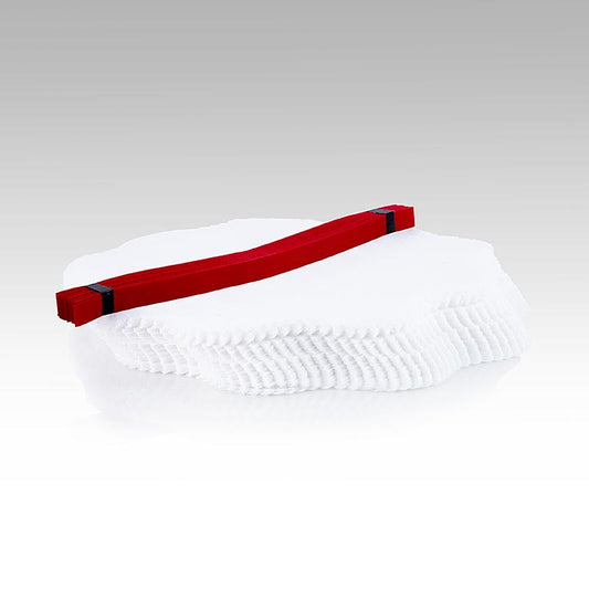 Pack of 100 Original Citroenwikkels with white paper and red ribbon tie