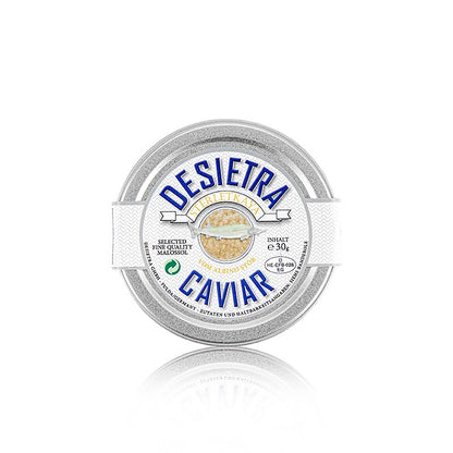 Desietra Selection kaviaar van albino sterlet, aquacultuur Duitsland, 30 g