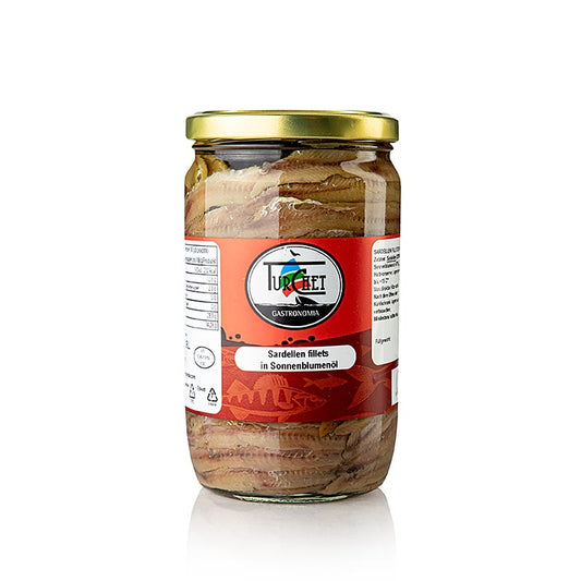 Ansjovisfilets "Filetti di Alici", in zonnebloemolie, 700 g