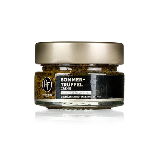 Zomertruffelcrème, gehakt, Appennino, 50 g - heerlijke truffelcrème met gehakte Appennino truffels, perfect voor culinaire creaties