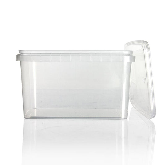 Plastic bakje "RectAcup", rechthoekig, met deksel, 191x128x106 mm, 1800 ml, 1 stuk