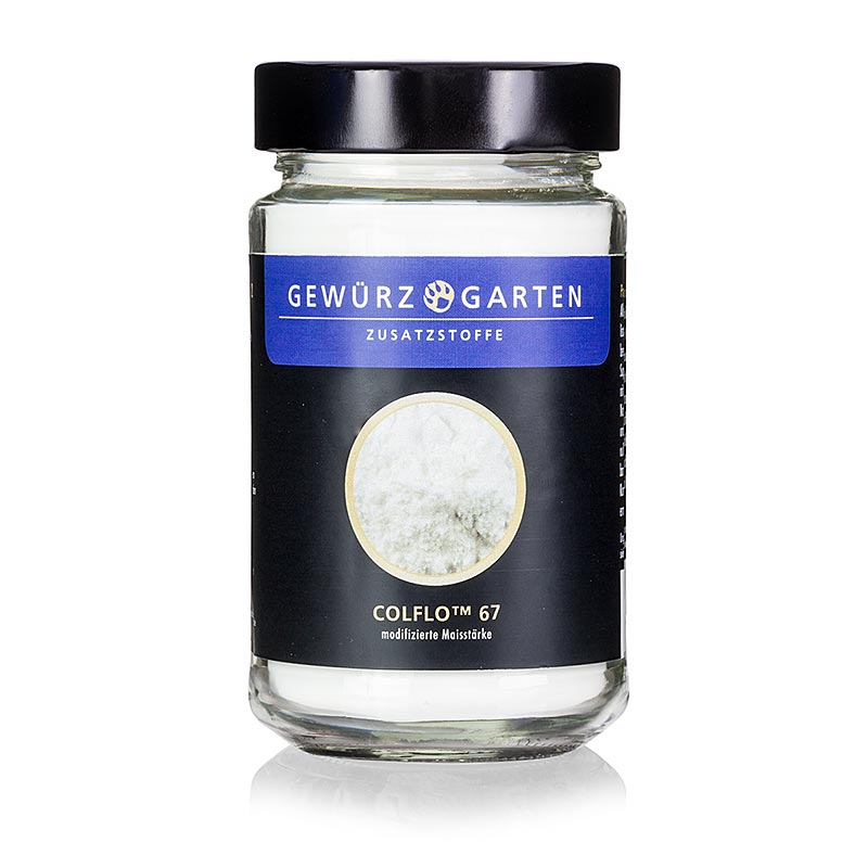 115g package of Gewürzgarten Colflo 67, a modified cornstarch product, decanted by BOS FOOD GmbH