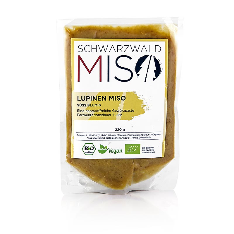 Miso lupinepasta, zoet bloemig, Schwarzwald Miso, BIO, 220 g