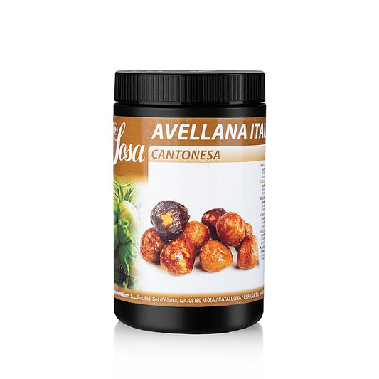 alt=600 g of Sosa gekarameliseerde hazelnoten, Kantonese (37853) in a clear packaging, ready to be used in Cantonese cuisine or as a delicious snack