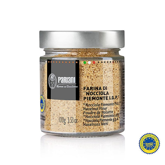 Hazelnootgriesmeel (hazelnootmeel), 100% Piemontese hazelnoten BGA, Pariani, 100 g