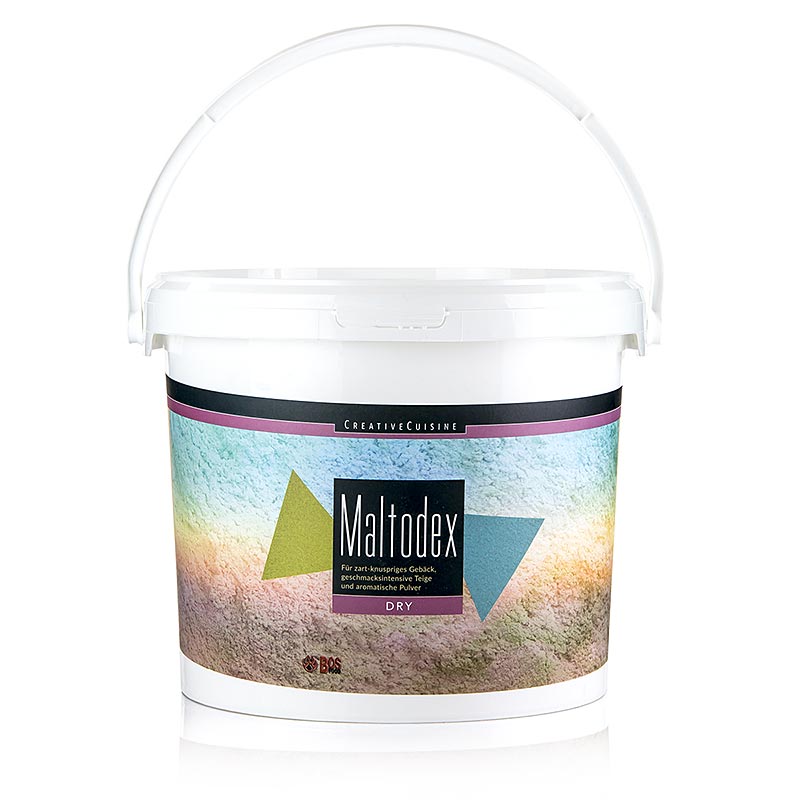 Productafbeelding van Creative Cuisine Maltodex, 800 g - een veelzijdig en hoogwaardig maltodextrine-poeder voor gebruik in creatieve keukenrecepten en bakproducten