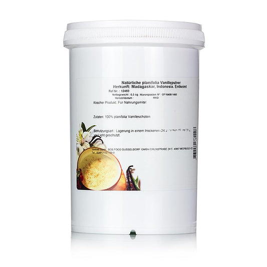 Madagascar Planifolia Vanilla, 500g, finely ground, perfect for baking and cooking