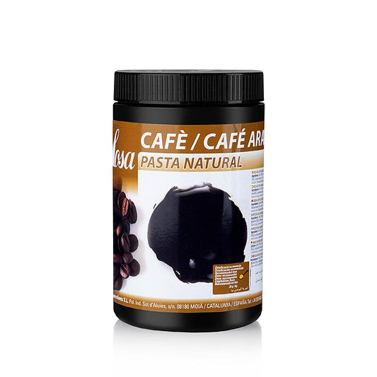 A close-up image of the 12 kg package of Sosa Pasta Koffie/Caffe Arabica, a dark, rich coffee blend