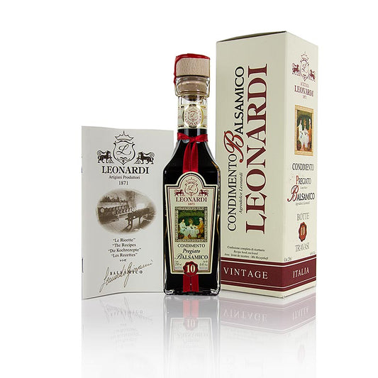 Leonardi - Condiment Balsamico, Pregiato, 10 jaar, 250 ml