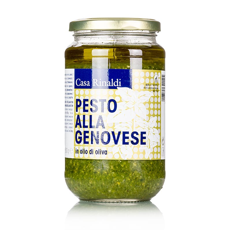 Pesto Genovese, veganistisch & lactosevrij (basilicumsaus), Casa Rinaldi, 500 g