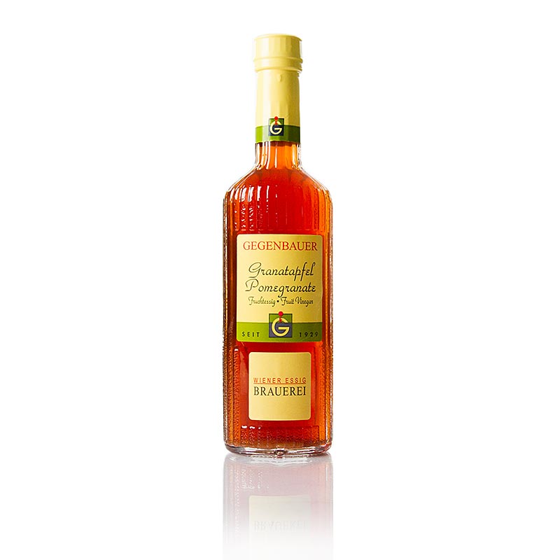 Alt text: Fles van 250 ml Fruitazijn granaatappel met een zuurgraad van 5%