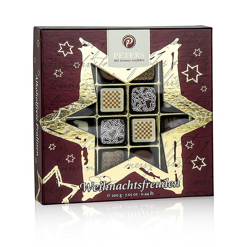 Kerstpralines - "Weihnachtsfreuden", zonder alcohol, Peters, 200 g