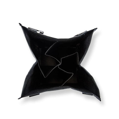 Greenbag draagtas voor 4 flessen, zwart, met BOS FOOD-logo, 1 stuk