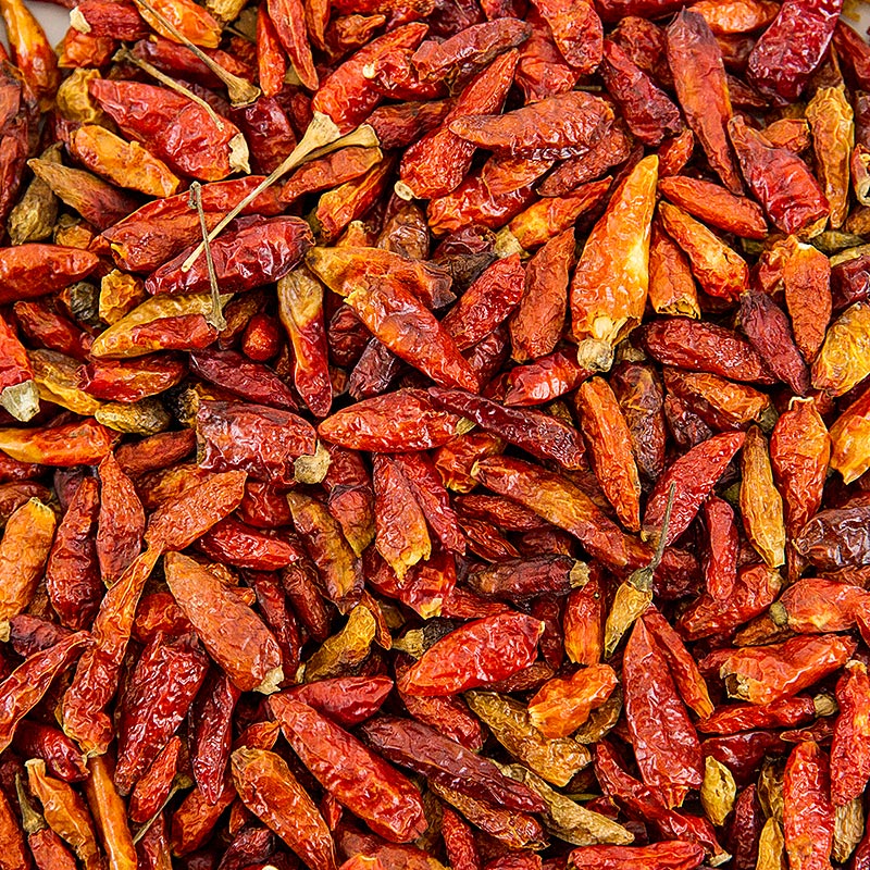 Chili Birds Eye, rood, heel, 1 kg